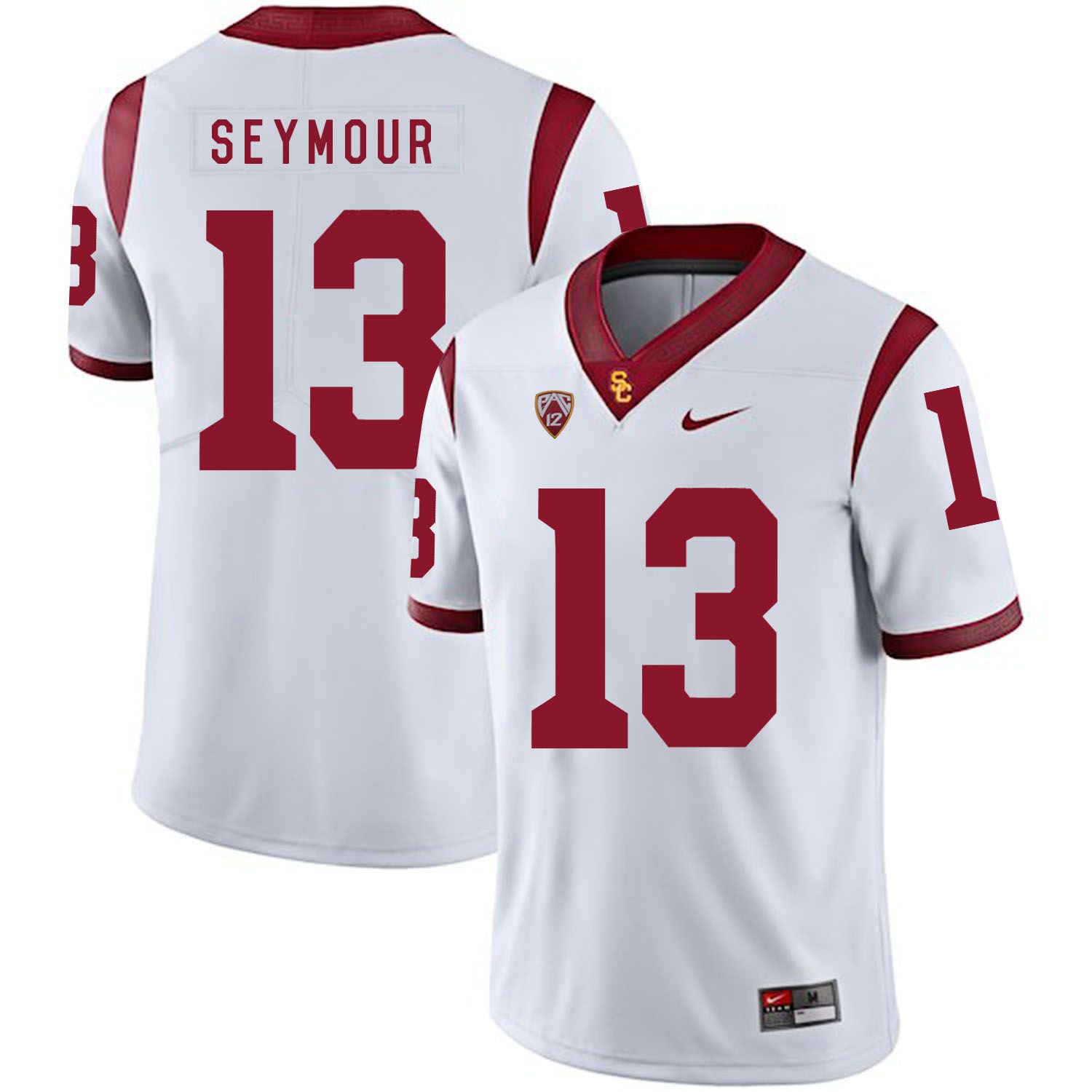 Men USC Trojans #13 Seymour White Customized NCAA Jerseys